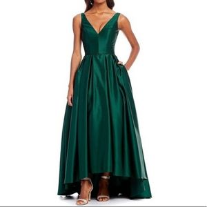 SOLD Betsy & Adam Emerald Formal Dress